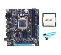 XIDIT H110 Desktop Motherboard Supports LGA1151 6/7 Generation CPU Dual-Channel DDR4 Memory+G3930 CPU+SATA Cable