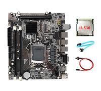 XIDIT H55 Motherboard LGA1156 Supports I3 530 I5 760 Series CPU DDR3 Memory Motherboard+I3 530 CPU+SATA Cable+Switch Cable