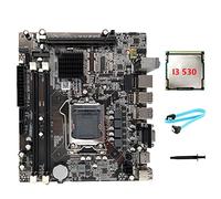 XIDIT H55 Motherboard LGA1156 Supports I3 530 I5 760 Series CPU DDR3 Memory Motherboard+I3 530 CPU+SATA Cable+Thermal Grease