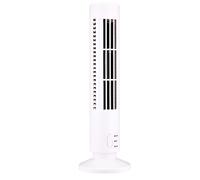 XIDIT New USB Tower Fan Bladeless Fan Tower Electric Fan Mini Vertical Air Conditioner, Bladeless Standing Fan White
