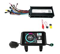 XIDIT Sine Wave Ebike Controller Sine Wave Ebike Controller Kit 48V 52V 60V 72V 1500W-3000W 45A 3-Mode with Colorful LCD Display UKC-1