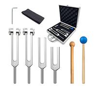 XIDIT Spare Parts Tuning Fork Set 4 Piece Set for Healing Chakra Set Body Tuning Fork, Stress Relief, Beautifully Packaged