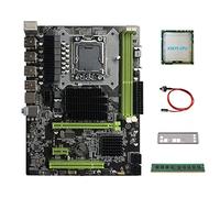 XIDIT X58 Motherboard LGA1366 Computer Motherboard Support RX Graphics Card with X5675 CPU+DDR3 8GB 1600Mhz RAM+Switch Cable