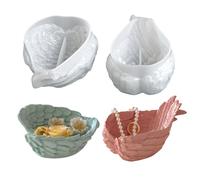 Xidmold 2-Piece Angel Wing Silicone Mould Set - Large & Small Winged Storage Box Mould for Resin Casting, Aroma Stones, Soap, Candle Holder, DIY Home Decor