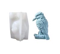 Xidmold 3D Bird Candle Mould, Bird Silicone Mould for Fondant, Soap, Candle, Plaster Ornament, DIY Crafts (B)