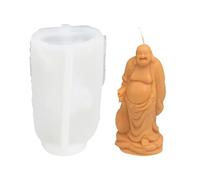 Xidmold 3D Buddha Silicone Mould, Buddha Statue Candle Moulds for Epoxy Resin, Soap Making, Gypsum Cement Concrete Casting, Home Decor Handmade Gift (A)