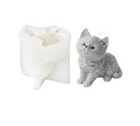 Xidmold 3D Cat Candle Soap Mould Cat Silicone Mold for Fondant, Chocolate, Cake Decor, Polymer Clay, Plaster Ornament, Resin Art (Cat)