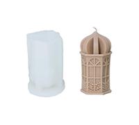 Xidmold 3D European Castle & Lighthouse Silicone Candle Mould - Fairy Tale Candle & Resin Mould for DIY Soap, Gypsum Crafts, Enchanted Home Decor (B)