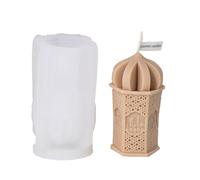 Xidmold 3D European Castle & Lighthouse Silicone Candle Mould - Fairy Tale Candle & Resin Mould for DIY Soap, Gypsum Crafts, Enchanted Home Decor (A)