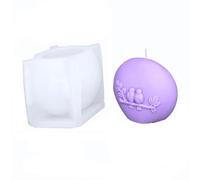 Xidmold 3D Rattan & Flower Cylinder Candle Silicone Mould - Boho Pillar Candle Mould for Beeswax, Soy Wax, Resin & Plaster Crafts - DIY Home Decor (A)