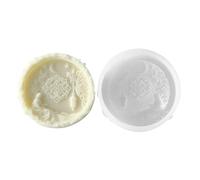 Xidmold 3D Round Moon Silicone Mould for Candle Making, Moon Resin Soap Moulds for Handmade Bath Bombs, Concrete Decorations, and Plaster Crafts (A)