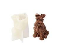 Xidmold 3D Silicone Mould for Dog Candle, Soap, Chocolate, Candy, Cake Decor, Soy Wax Candle, Soap, Polymer Clay, Plaster, Resin Art