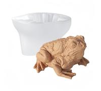 Xidmold 3D Toad Candle Soap Mould, Toad Shaped Epoxy Resin Mould, Animal Toad Silicone Mold for Fondant, Chocolate, Plaster, DIY Crafts