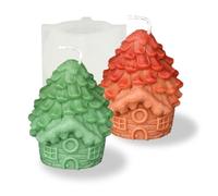 Xidmold Christmas Pine Cone Candle Mould - 3D Pinecone Silicone Resin Mould for Epoxy Casting, Soap, Wax, Plaster, Ornament, Winter Home Decor & DIY Craft