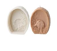 Xidmold Forest Animal Candle Soap Mold, Wild Boar Silicone Mold for Fondant, Chocolate, Soy Wax Candle, Plaster, Polymer Clay, Concrete, Epoxy Resin Casting, DIY Crafts (A)