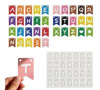 Xidmold Letter Moulds for Resin Casting, Alphabet Number Silicone Mould for Jewelry Making, Letter Epoxy Resin Mold for Keychains, Charms, Pendants & DIY Crafts, Home Projects