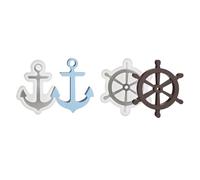 Xidmold Pack of 2 Maritime Silicone Moulds Casting Moulds Epoxy Resin Moulds Anchor Rudder Silicone Mould for Epoxy Resin, Plaster, Concrete, Crafts