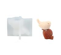 Xidmold Pinecone Bird Candle Silicone Mould, 3D Cute Animal Resin Mold for Epoxy Casting, Candle Making, Soap - Fall Winter Home Decor, Tabletop, DIY Craft Gift (A)