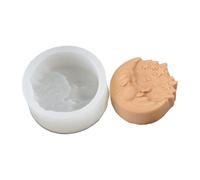 Xidmold Sun and Moon Face Silicone Mould for Candle Making, Resin Casting, Soap - Chocolate,Bohemian Home Decor, Aromatherapy, Handmade Craft Gift (B)