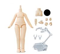 XiDonDon 1/12 Scale BJD Doll Body 9.6cm/11cm YMY2 Body Action Figures Replacement Body Doll Accessories (Milky white,11cm)