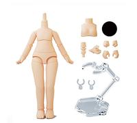 XiDonDon 1/12 Scale BJD Doll Body 9.6cm/11cm YMY2 Body Action Figures Replacement Body Doll Accessories (Normal white,11cm)