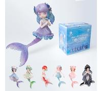 XiDonDon Antu Mermaid Series Action Figures 1/12 BJD Dolls Cute Figures with Doll Clothes Collectibles Birthday Gift (Whole Set)