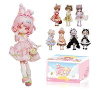 XiDonDon Minty The Fantasy Forest Series 1/12 BJD Doll OB11 Size Action Figures Collectable Anime Figures Dolls Mystery Box Boy Girls Gifts (Whole Set)