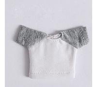 XiDonDon Short Sleeve T-Shirt for ob11,Molly,Body9,Gsc,1/12bjd Doll Clothes Toys Accessories (Gray)