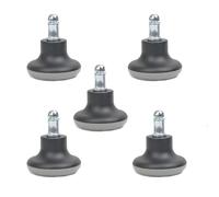 Xidouyuer 5pcs Bell Glides Caster Wheels Low Profile Bell Slider Replacement Office Chair Stool Swivel Caster Wheels to Fixed Stationary Castors