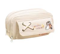 Xie Lian Pencil Case Anime Hua Cheng Pencil Case Canvas Fibre Large Capacity Cartoon Stationery Bag Portable Storage Bag for Student Girl Boys