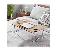 XIEAE Portable Laptop Bed Desk Card Slot Cup Holder Cable Slot Folding Leg Bed Table Convenient And Practical Without Taking Up Space