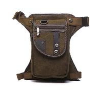 Xieben Canvas Drop Leg Bag for Men Women Motorcycle Bike Riding Cycling Multi-Purpose Thigh Waist Fanny Pack Travel Sports Fishing Hunting Hiking Camping Outdoors Coffee