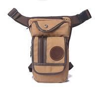 Xieben Outdoor Sports Drop Leg Bag for Men Women Multi-Purpose Thigh Waist Fanny Pack Travel Camping Tactical Riding Cycling Fishing Hunting Hiking Pouch Khaki