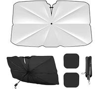 XieBin Car Windshield Sun Shade Umbrella for Citroen C4 Picasso 7 Places 2017-2022, 360° Rotation Bendable Shaft Front Sunshade Protector for Foldable