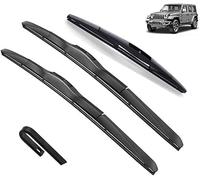 XieBin Windscreen Wiper Blades for Jeep Wrangler JL 2018-2022 16in+16in+12in,Set Of Front Wiper Blades No Smear Judder Free