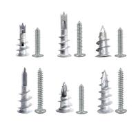 Xiedeai 20pk 13x42mm Heavy Duty Plasterboard Fixings & Wall Plug Anchors with Screws Self-Drilling Drywall Anchors for Secure Wall Hanging Strong Grip Durable Quality for Plasterboard and Hollow Walls