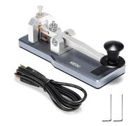 XIEGU VK-5 Morse Button, Mini Straight Key CW, Portable Morse Button with CNC Aluminium Base, Morse Code Transmitter, 3.5mm Jack, for G90/X6100/X6200/X5105/G106