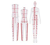 XIEHAIGE 4 Pcs Humanoid Clothing Measuring French Curve Pattern Grading Rulers Pattern Styling Design Craft Sewing Tool Set