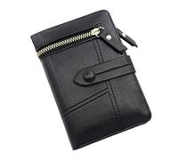 XIEHYA Women's Wallet Wallet Women's Wallet Short Women Coin Purse Wallet Ladies Card Holder Small Money Bag with Card Slots Compartment(Black)