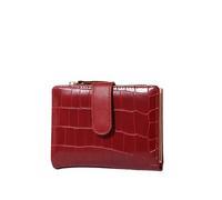 XIEHYA Women's Wallet Women's Wallet Small Wallets Leather Coin Purse Ladies Popular Card Holder Purses for Women with Card Slots Compartment(Red)