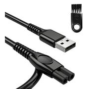 XIELBIS 5V Cable for Philips One Blade Charger with Cleaning Brush,Compatible with QP2724, QP2824,QP2734,QP2834,MG5910,MG9520,S3145,S7885,S7887,S5884,X3053,X3001,X5004,X5012(INPUT VOLTAGE:5V)