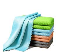 XIELBIS 8 Pack Microfibre Cleaning Cloth - Streak-Free, Lint-Free, Multi-Purpose Nano Scale Cloths,Window Cleaning Cloths,Fishscale Microfibre Glass Cloth for Windows, Mirrors & More (30x30 CM)