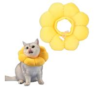XIELBIS Cat Recovery Collar, Soft Cone Collar, Cute Sunflower Design, Adjustable for Cats, Dogs & Rabbits - Quicker Healing Post-Surgery