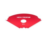 Xiem Tools Edger Rib 1 Large (Red) | Anodized Aluminum Pottery Trimming Tool | Precision Footing & Texturing Rib for Ceramic Artists