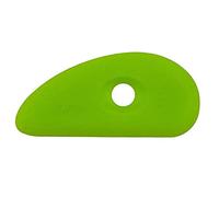 Xiem Tools Ultra-Soft Silicone Clay Rib for Pottery and Ceramics (Small), Green