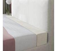 XIEMINLE Bed Mattress Gap Filler, Custom Size Sofa Bolster Armrest Cushion Headboard Pillow Bed Bridge Twin to King Bed, Bolster Pillow for Hotel/Family Gathering,150 * 10 * 10cm,Beige