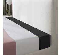 XIEMINLE Bed Mattress Gap Filler, Custom Size Sofa Bolster Armrest Cushion Headboard Pillow Bed Bridge Twin to King Bed, Bolster Pillow for Hotel/Family Gathering,200 * 20 * 20cm,Black