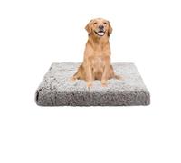 XIEMINLE Calming Dog Bed Orthopedic Pet Pillow Cushion Soft Mattress for Dog Crate Comfy Pet Bed Mat with Removable Washable Cover Puppy Pad with Anti Slip Bottom (120 * 80 * 10cm,Brown)