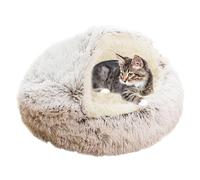 XIEMINLE Cat Calming Bed Pet Bed, Pet Cushion Sofa Anti Anxiety Cat Sofa, Washable Cat Nest Donut Cuddler Nest Cat Cushion, Cat Bed House for Kittens and Puppy Dogs,50cm/20in,Coffee