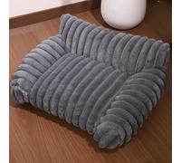 XIEMINLE Cat Sofa Beds for Indoor Fluffy Cat Couch Bed Cosy Pet Sofa for Puppy and Kitty Pet Nest Warm Dog Couch Calming Dog Bed with Non-Slip Bottom (60 * 45 * 25cm,Grey)